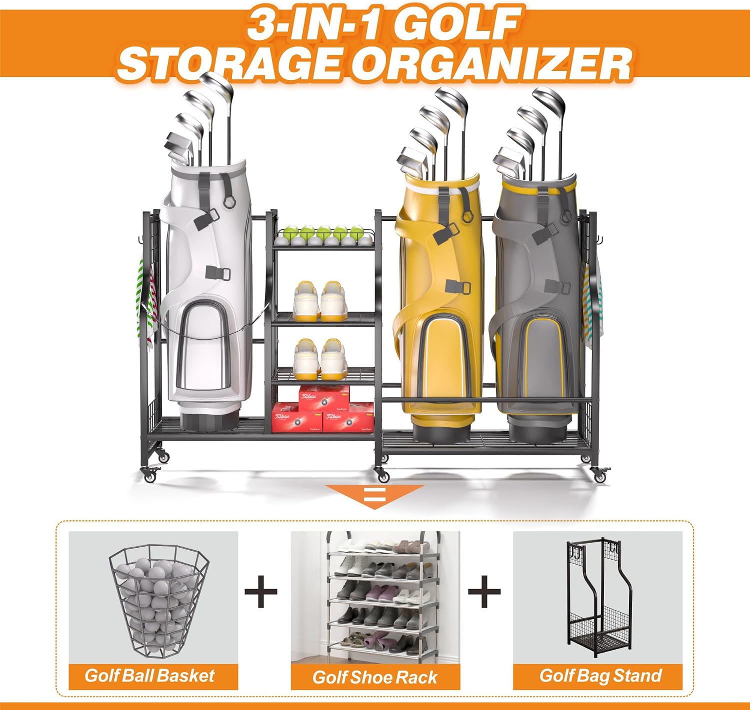 Golfbag opbergrek organizer, h - Golf Equipment Holder recensie en prijs