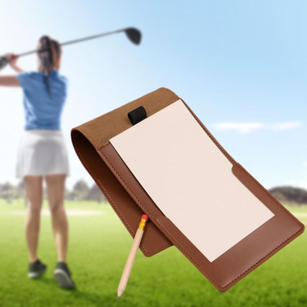 PU lederen golfscoreboek zwart - Golf Scorecard Holder recensie en prijs