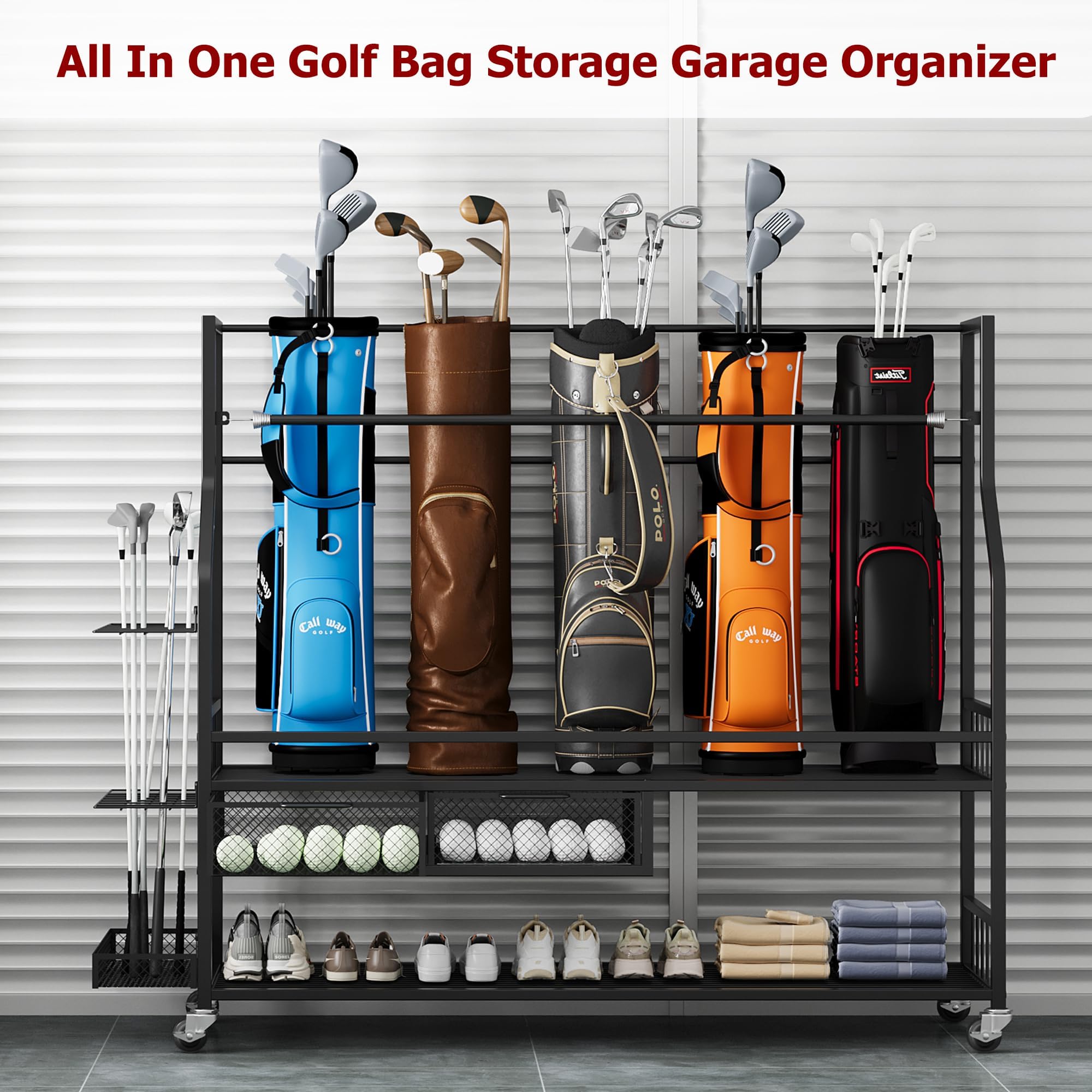 Opbergorganizer voor golftasse - Golf Equipment Holder recensie en prijs