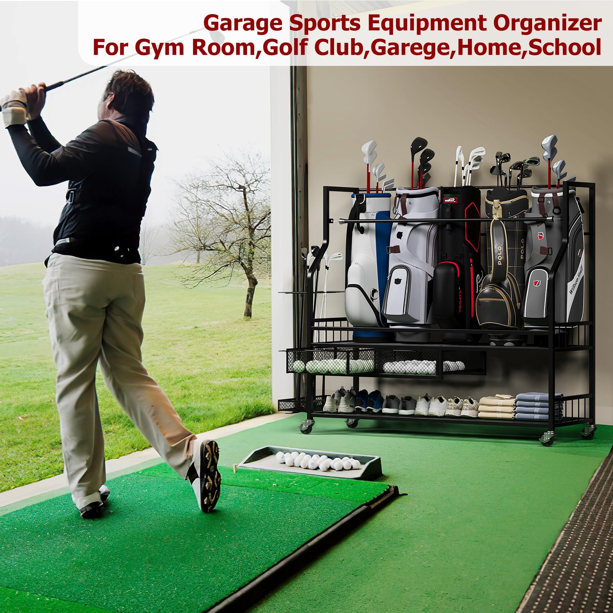 Opbergorganizer voor golftasse - Golf Equipment Holder recensie en prijs